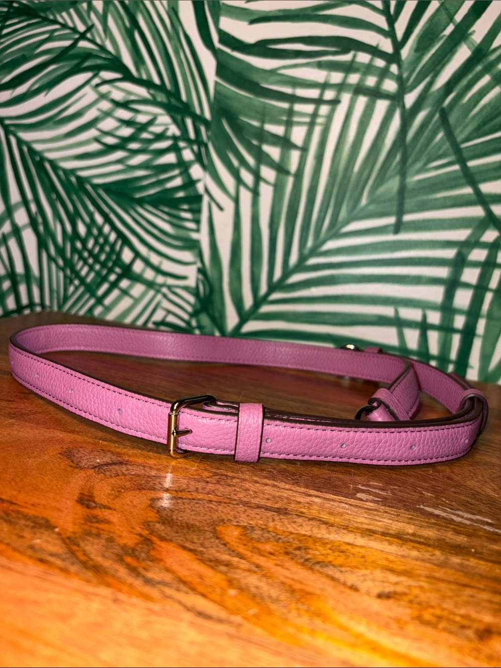 Coach Pink Pebbled Leather Clip On Hobo Replacement Strap Silver Hardware